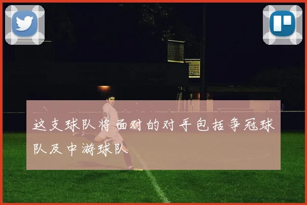 这支球队将面对的对手包括争冠球队及中游球队 - 爱游戏(ayx)体育在线官网-爱游戏世界杯（中国）